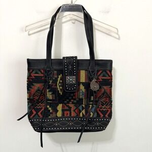 Bandana by American West Tote Purse Aztec Tapestry Boho Retro Shoulder Bag